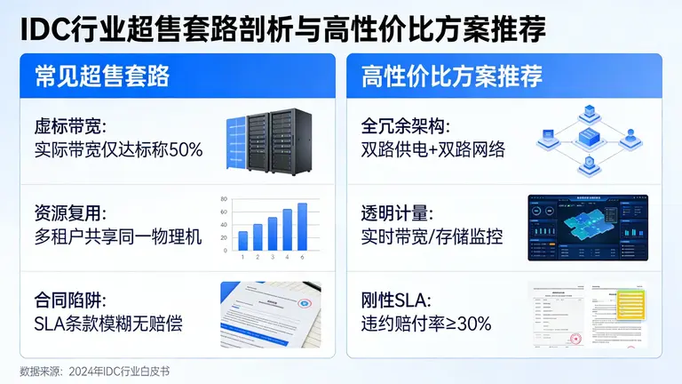 剖析IDC行业常见的超售套路，为您推荐真正保障SLA的高性价比方案