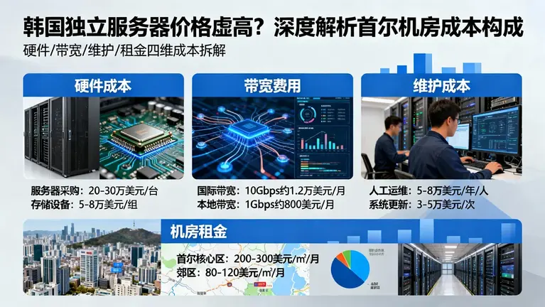 韩国独立服务器价格虚高？深度解析首尔机房的成本构成