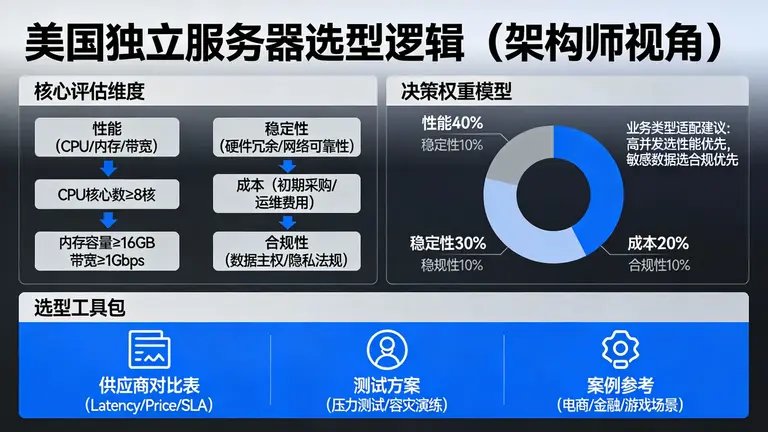 从架构师角度拆解美国独立服务器选型逻辑