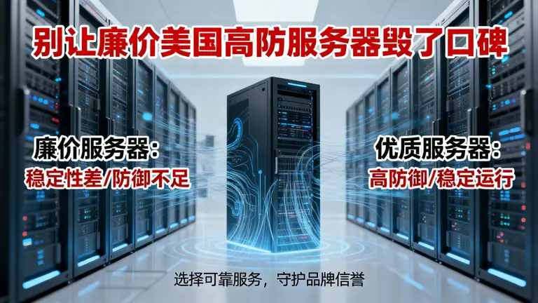 别让廉价美国高防服务器毁了口碑