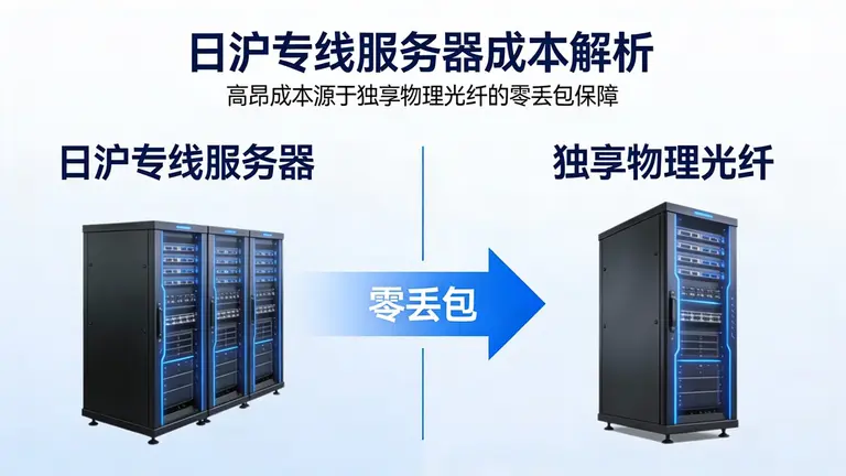 日沪专线服务器的高昂成本背后，是独享物理光纤带来的零丢包