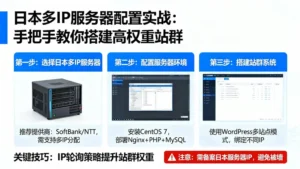 日本多ip服务器配置实战：手把手教你搭建高权重站群