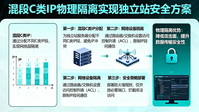 如何利用混段C类IP实现物理隔离，确保独立站业务安全无忧