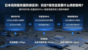 日本高防服务器防御实测：抗住T级攻击需要什么样的架构？