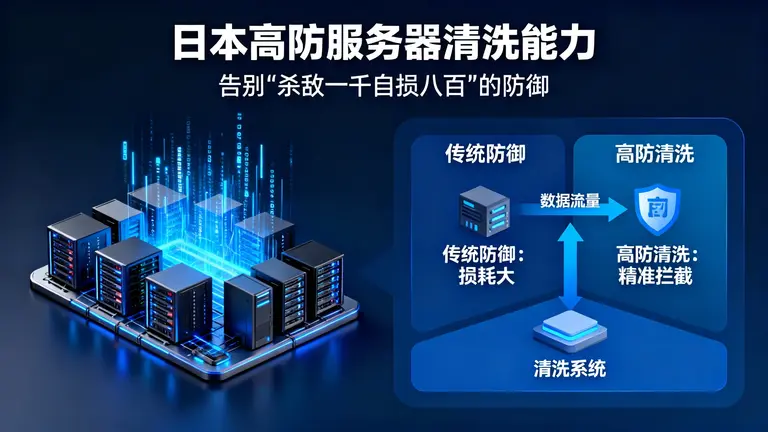 日本高防服务器清洗能力：告别“杀敌一千自损八百”的防御