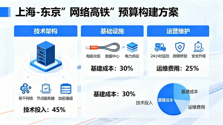 如何用合理的预算构建一条从上海直达东京的“网络高铁”