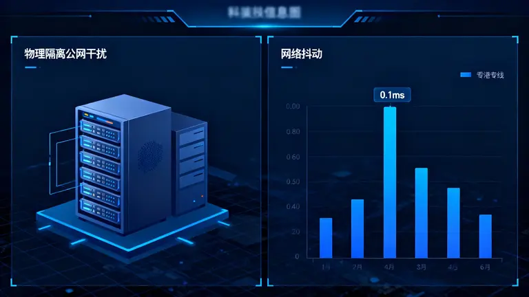 香港专线服务器通过物理隔离公网干扰，将网络抖动控制在0.1ms以内