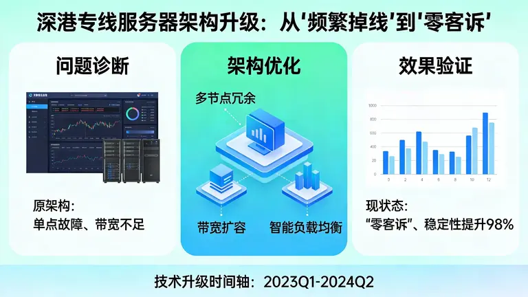 深港专线服务器从“频繁掉线”到“零客诉”的架构升级