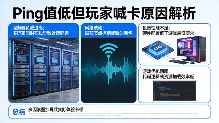 为什么你的Ping值很低，玩家却依然喊卡？