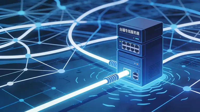 台福专线服务器直连通过海底光缆直达，规避了复杂的公网路由跳转