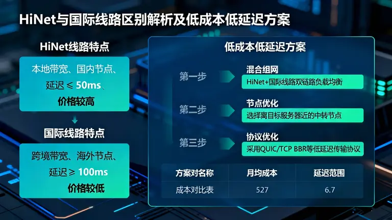 深入解析HiNet与国际线路的区别，教你如何用低成本换取低延迟