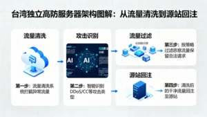 台湾独立高防服务器架构图解：从流量清洗到源站回注