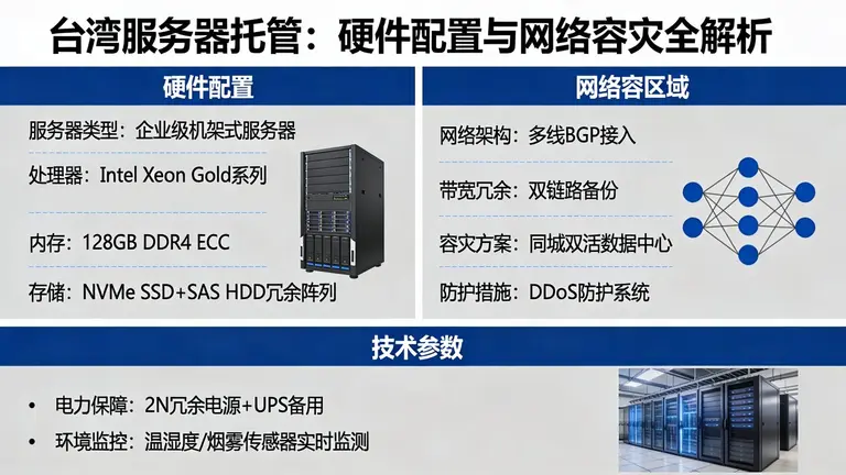 台湾服务器托管从硬件配置到网络容灾