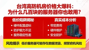 台湾高防机房价格大爆料：为什么几百块的服务器你也敢用？