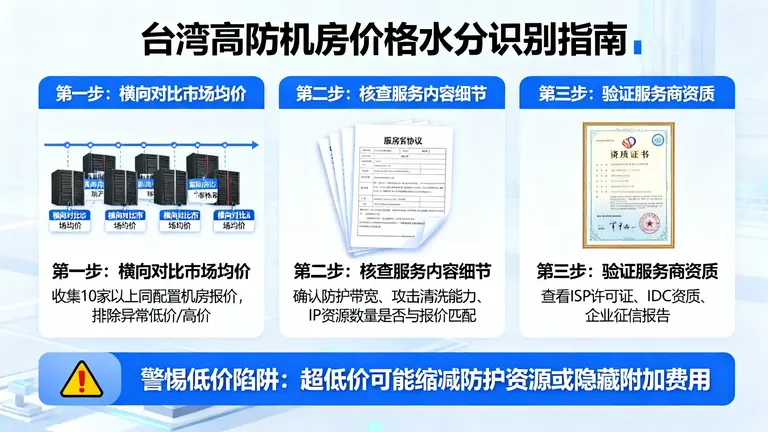 台湾高防机房价格参差不齐，如何识别水分？