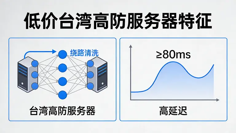 低价台湾高防服务器意味着绕路清洗和高延迟