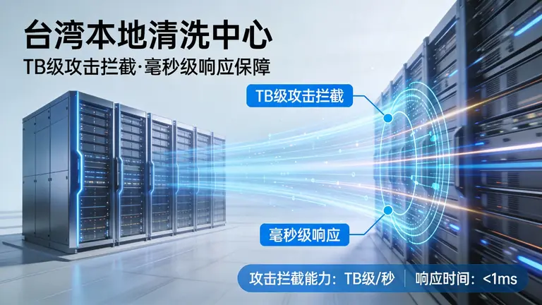 台湾本地清洗中心，在拦截TB级攻击的同时保持毫秒级响应