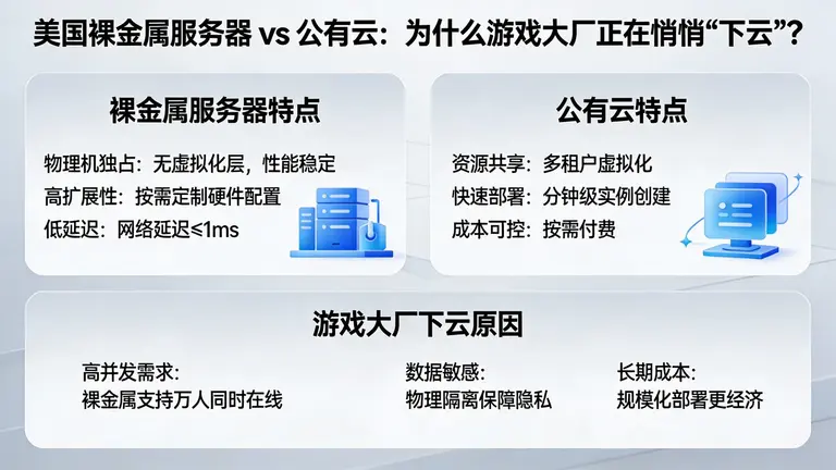 美国裸金属服务器 vs 公有云：为什么游戏大厂正在悄悄“下云”？