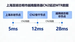 越南服务器cn2延迟有多低？从上海到胡志明市的真实MTR数据