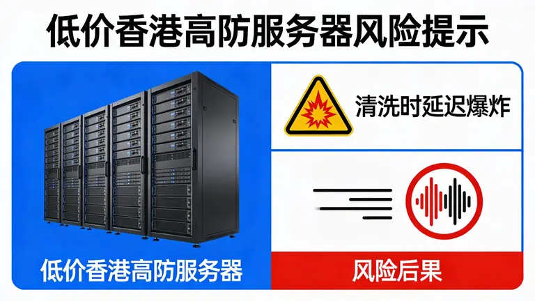 贪图低价香港高防服务器可能导致清洗时延迟爆炸