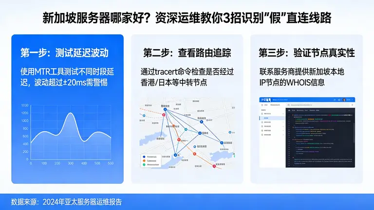 新加坡服务器哪家好？资深运维教你3招识别“假”直连线路