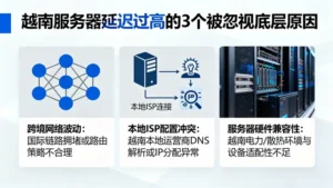 越南服务器延迟过高怎么办？3个被运维忽视的底层原因