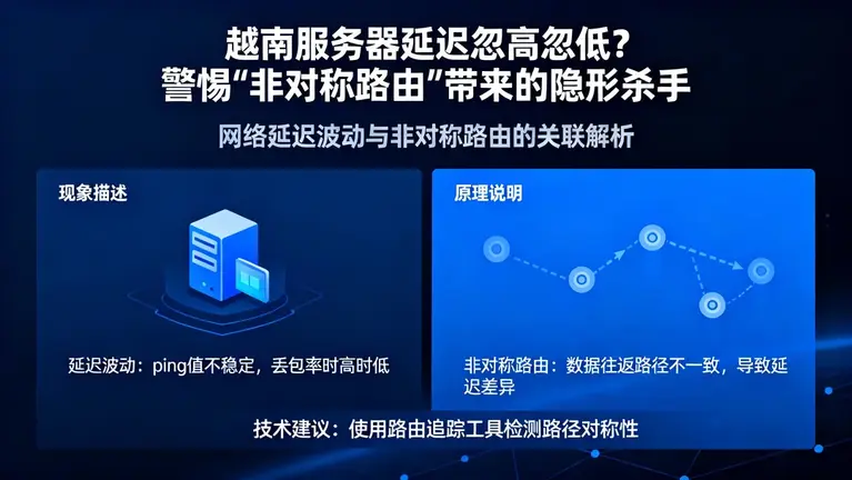 越南服务器延迟忽高忽低？警惕“非对称路由”带来的隐形杀手