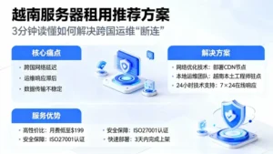 越南服务器租用推荐方案：3分钟读懂如何解决跨国运维“断连”