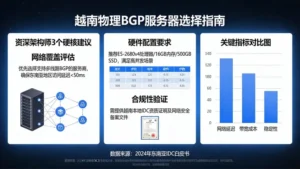 越南物理BGP服务器怎么选？资深架构师的3个硬核建议