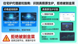 住宅IP代理价格虚高？教你识别“真假”原生IP，拒绝被割韭菜
