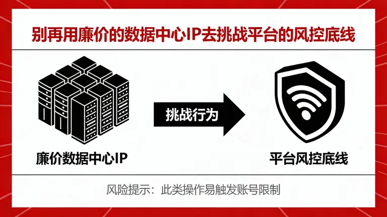 别再用廉价的数据中心IP去挑战平台的风控底线
