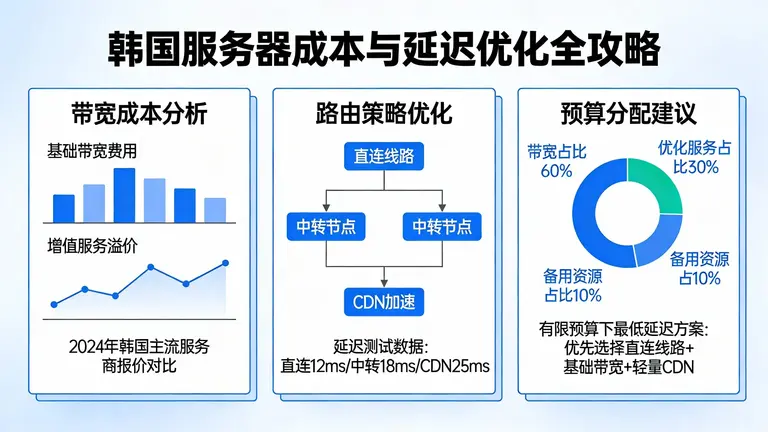 韩国服务器从带宽成本到路由策略，全面分析如何用有限预算跑出最低延迟