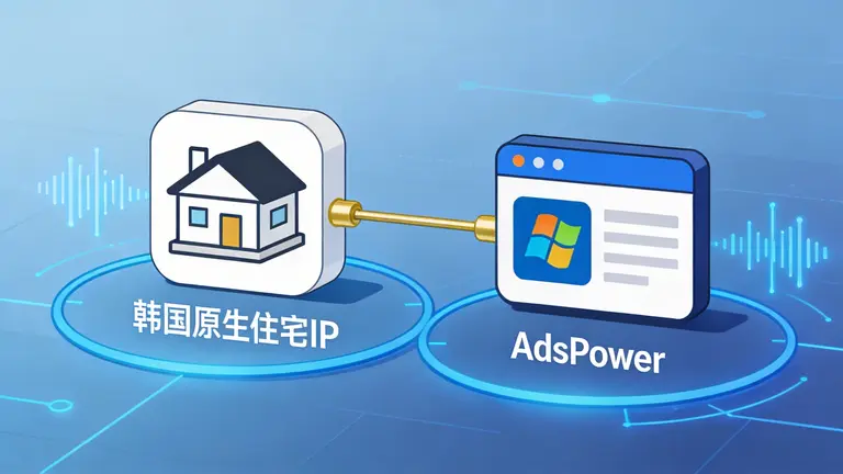 韩国原生住宅IP与AdsPower等工具结合，能构建完美的物理隔离环境