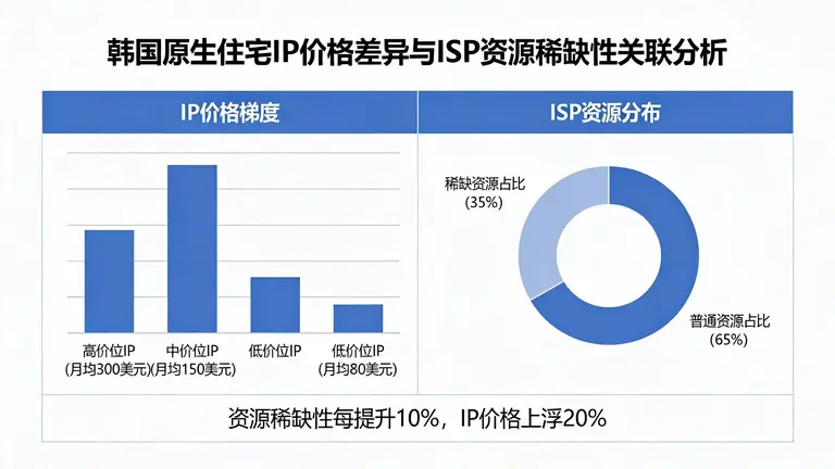 韩国原生住宅IP的价格差异背后是ISP资源的稀缺性