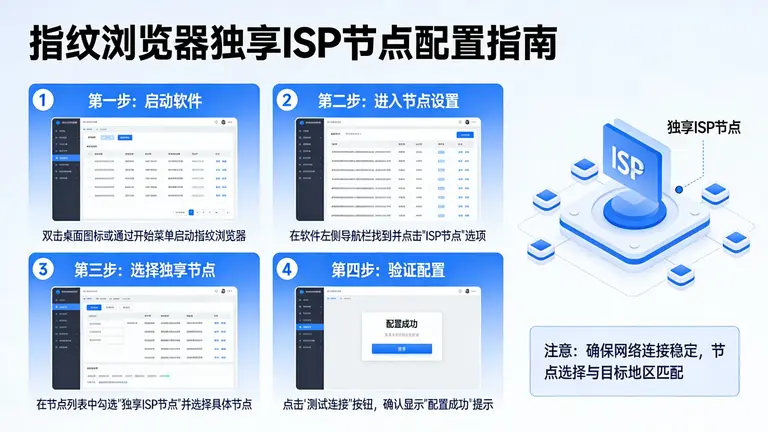 如何在指纹浏览器中正确配置独享ISP节点