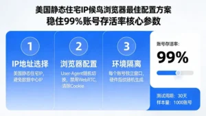 美国静态住宅IP在候鸟浏览器中的最佳配置方案，稳住99%的账号存活率