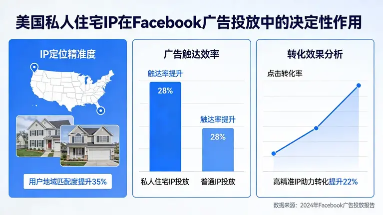 美国私人住宅ip在Facebook广告投放中的决定性作用