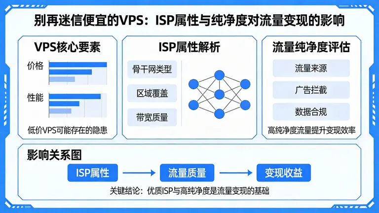 别再迷信便宜的VPS，深入解析ISP属性、纯净度对流量变现的影响