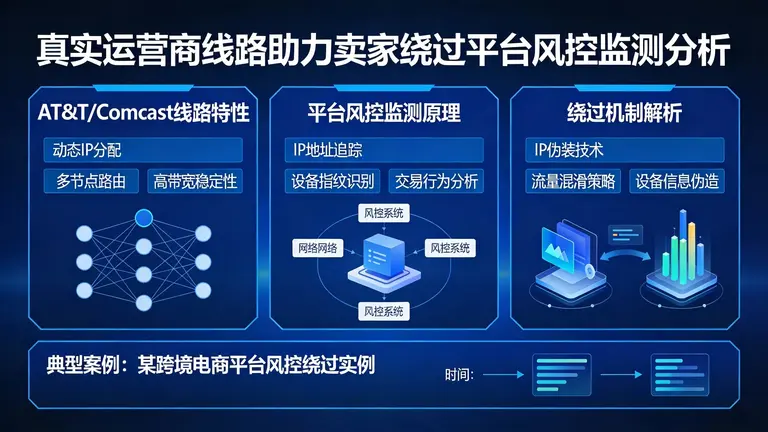 分析AT&T、Comcast等真实运营商线路如何帮助卖家绕过平台风控监测