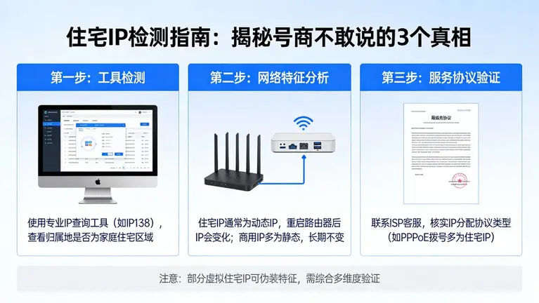 怎么看是不是住宅ip？揭秘号商不敢告诉你的3个检测真相