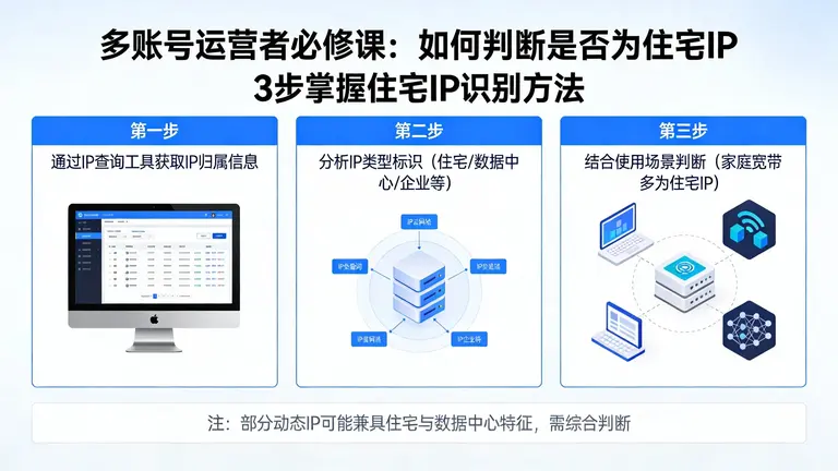 怎么看是不是住宅ip是每个多账号运营者的必修课