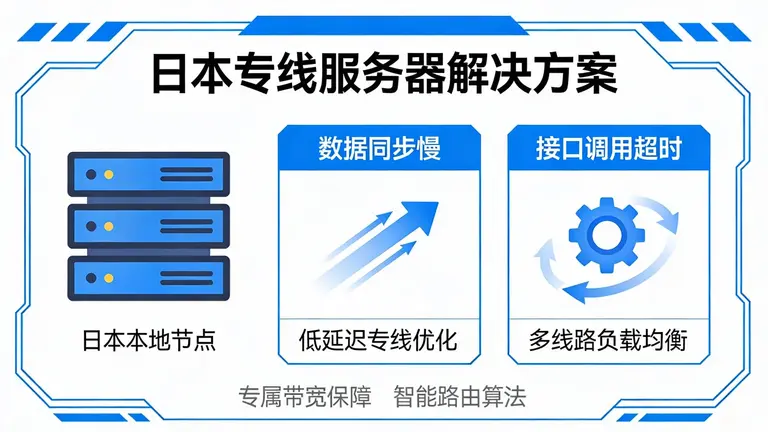 日本专线服务器解决数据同步慢与接口调用超时