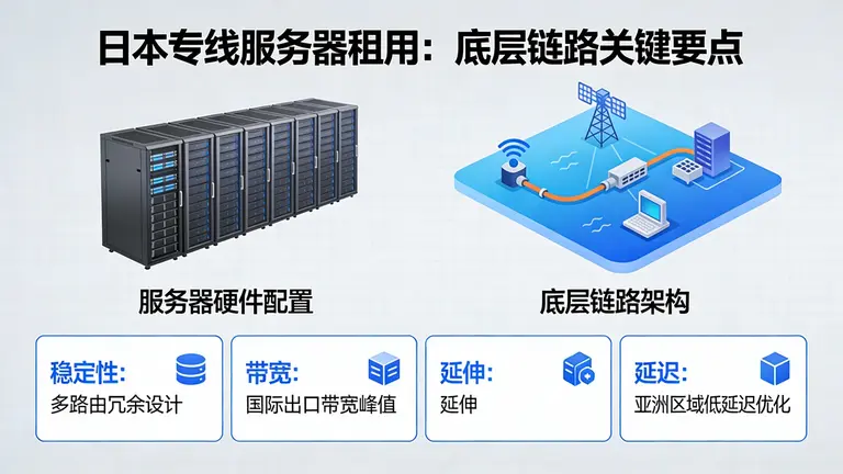 日本专线服务器租用需关注底层链路