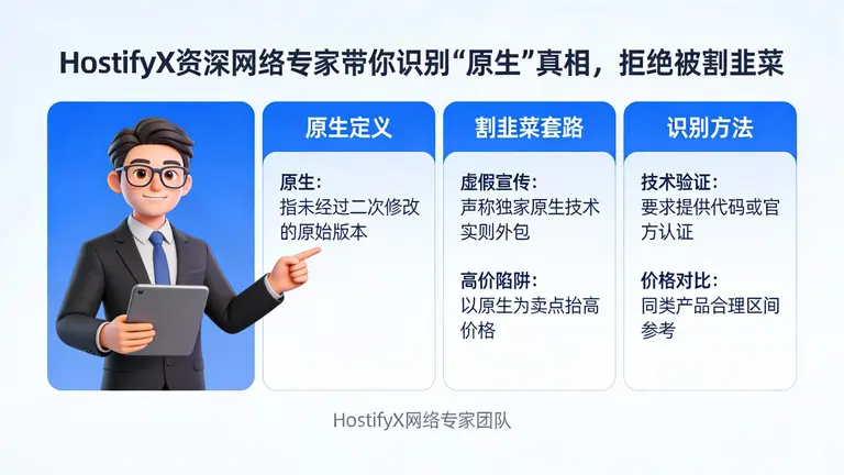 HostifyX资深网络专家带你识别“原生”真相，拒绝被割韭菜