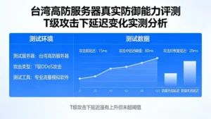台湾高防服务器真实防御能力评测：T级攻击会导致延迟飙升吗？