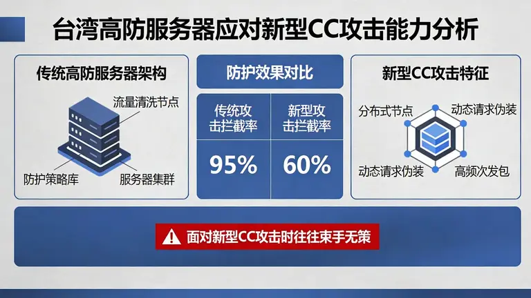 台湾高防服务器面对新型CC攻击时往往束手无策？