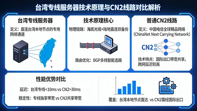 什么是台湾专线服务器？从技术原理看它如何秒杀普通 CN2 线路