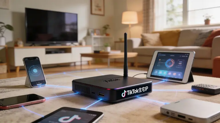 TikTok专用住宅IP能有效模拟真实家庭用户环境