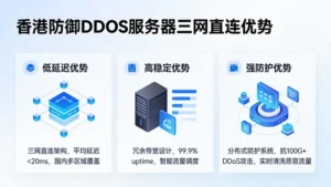 香港防御DDOS服务器三网直连优势：延迟、稳定与防护的综合方案