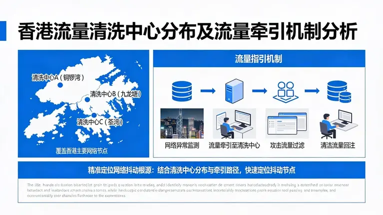 香港流量清洗中心分布及流量牵引机制的分析，帮助运维团队精准定位网络抖动根源